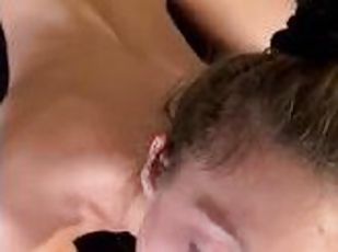 Cum swallowing slut loves giving blowjob