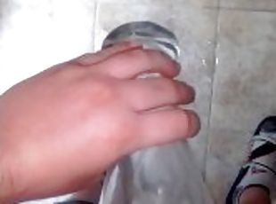 Boy piss massive and horny