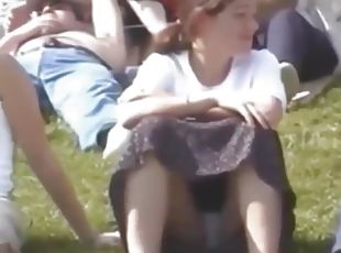 Sitting upskirt compilation