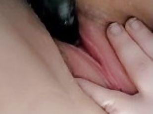 Bbw using fuck machine on her fat pussy