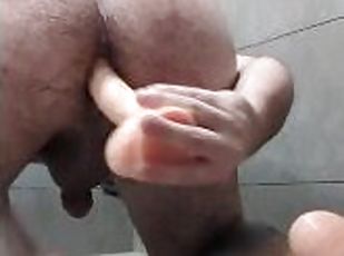 Dildo Fucking My Ass Before Shower