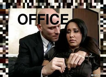 Brunette Secretary Isis Love Gets Fucked In The Office By Her Boss