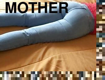 The big ass of a 58-year-old Latin mother, she shows it off in jeans, panties and naked