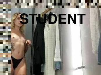 Student Hot Undressing After College