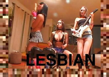 Three awesome lesbians enjoy licking and fingering each other's holes