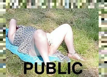 Betty Wet Too Hot In Public - Kinky Busty Milf Masturbates Her Wet Pussy In Public So Fucking Hot That The Camera Overheats