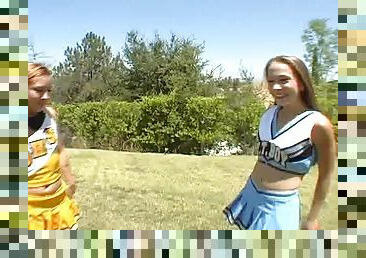 Jamie Elle and Ashley Raines are horny cheerleaders who love a big rod