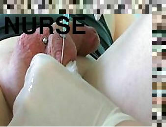 Cruel Bondage Nurse Syonera Von Styx Tortures a Submissive Guy's Cock