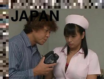 Lovely japanese hot ass nurse Hana Haruna gets fucked in hot orgasm