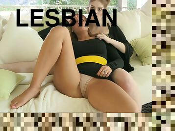 Two Hot Lesbian Babes Licking and Toying That Pussy