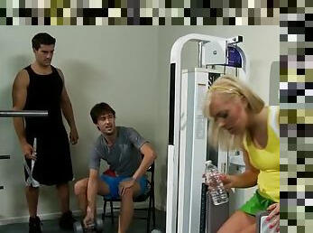 Blonde Teen Ally Kay Fucking Her Brother's Gym Instructor