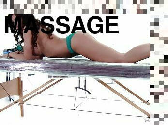 Hot oil massage and hardcore sex with slutty Capri Cavanni