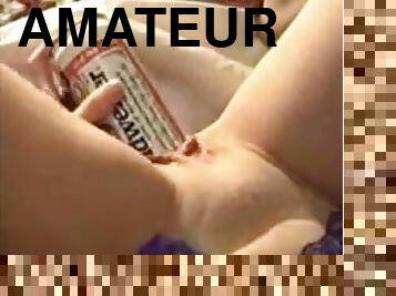 Beer can masturbation