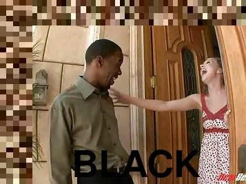 Sleazy white woman only likes black men with monster cocks