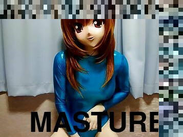 Kigurumi with blue leotard