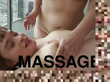 Real Horny Masseuse Licking - Massage