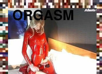 Alessia Travestita 15 Doxy Orgasm in Red Latex - Extended Cut