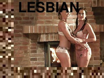 Lesbian Women in High Heels Have Good Time Eating Each Other