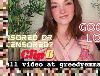 Gooner Loop Censored or Uncensored? Clip B - Goddess Worship BBW Tit Ass Pixelated Humiliation