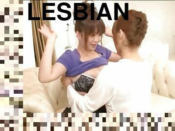 Soapy lesbian erotic moments with pretty Mai Nadasaka