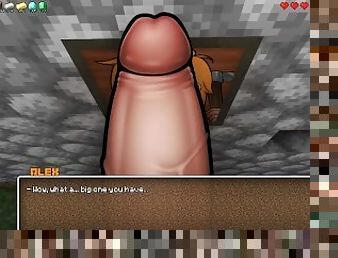 Minecraft Horny Craft - Part 3 - Alex Gives Blowjob To Steve By LoveSkySanHentai