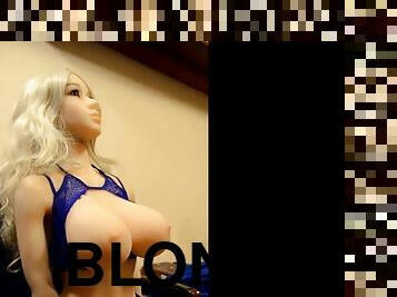 Sex doll 8 titty slapping