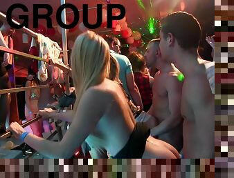 European cock sucking whores having a sexy time at a party