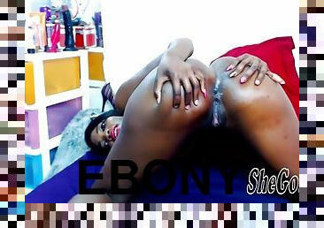 Ass spread ebony webcam