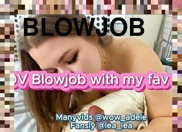 POV Blowjob with my fav dildo