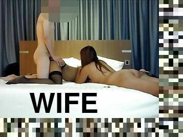 Hubby fucks woman while wife is watching