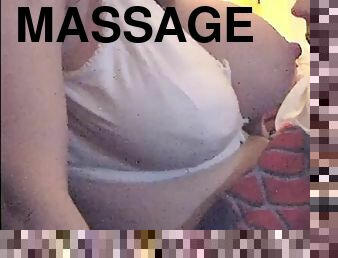 Big-tits, massage