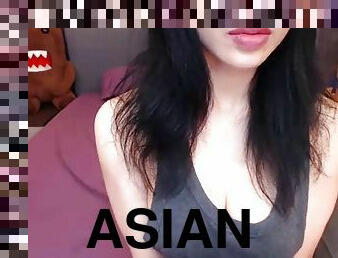 Asian amateur babe masturbation on web