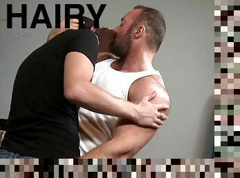 Hairy bear brad kalvo plows his pup chandler scott