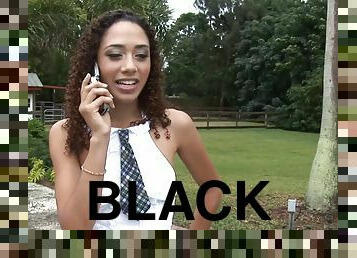 Mimi Allen is a black girl with a deep love for white cock