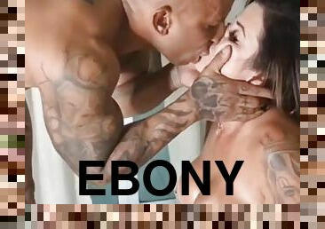 Ebony busty MILF hardcore porn movie
