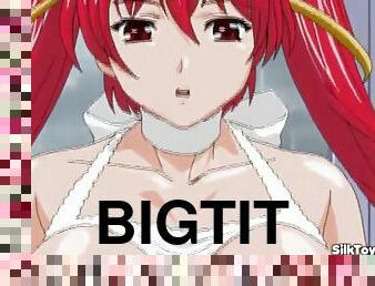 Anime big tits survent fucked by small monster
