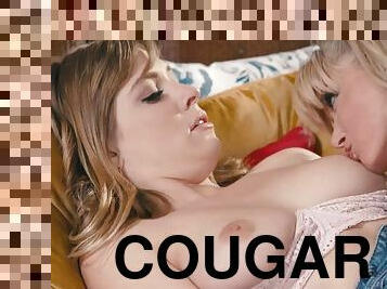Cougar and teen hot lesbian sex video