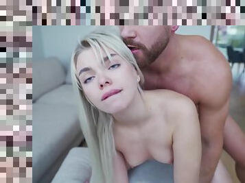 She Couldnt Stop Cumming On His Big Cock ! - Blonde Babe Fucked To Multiple Orgasms - Ashby Winter