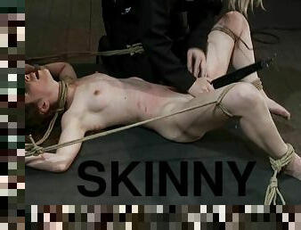Skinny sex slave is being tortured so fucking hard