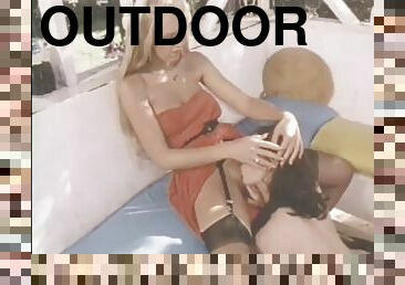 Sharon k & her gf outdoor