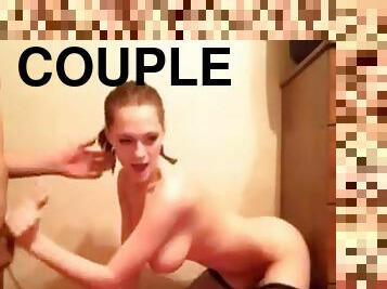 Hot slut with huge bouncy boobies hardcore fuck on webcam