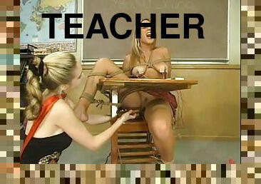 Beautiful Submissive Blonde Getting Dominated by Teacher in Class