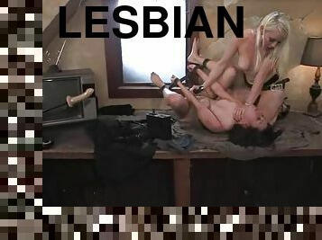 Submissive Girl Gets Fucked by Machine During Lesbian BDSM Session