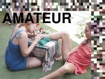 amateur, lesbian, remaja, kompilasi, kaki, fetish