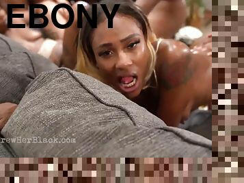 Ebony sluts hardcore gangbang video