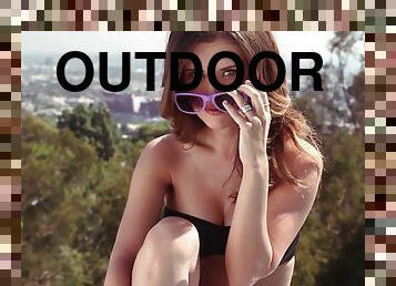 Compilation with stunning Playboy models posing outdoors