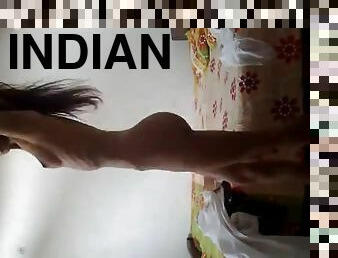 Sexy Indian girl pleases herself on a webcam