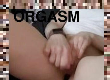 masturbación, orgasmo, coño-pussy, squirting, amateur, juguete, doble, corrida, pequeñita, a-solas