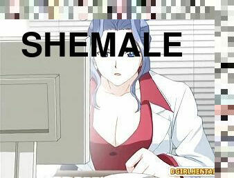 Shemale hentai self masturbation