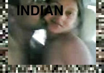 He loves licking this Indian babe's tits and fucking her cave